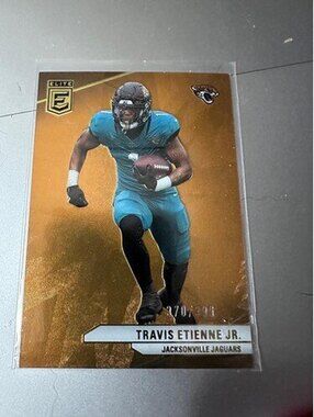 TRAVIS ETIENNE JR 2024 PANINI DONRUSS ELITE #18 SPECIAL INSERT ORANGE #/399 NM
